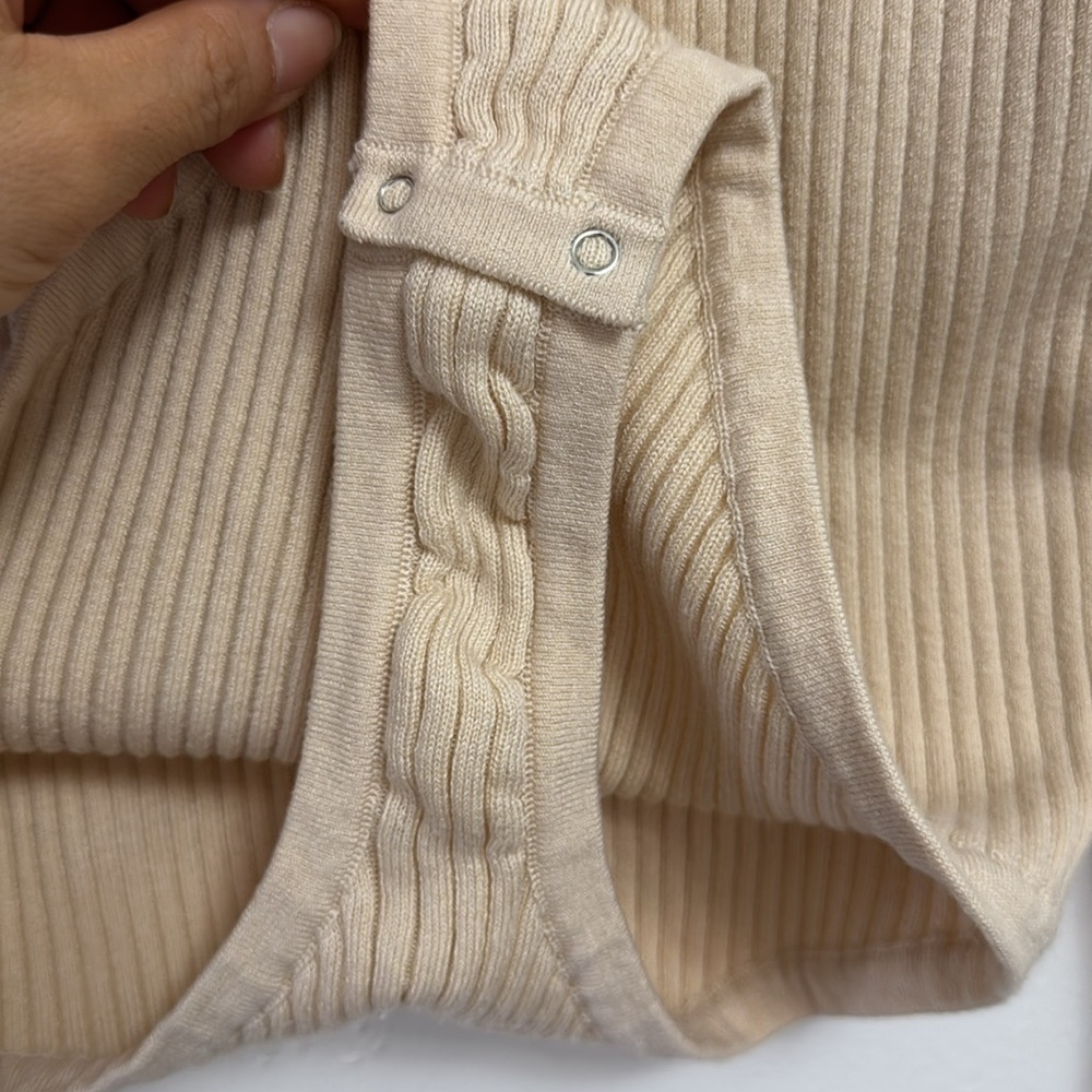 Live The Process Ribbed Bodysuit – Beige - Picture 4 of 7